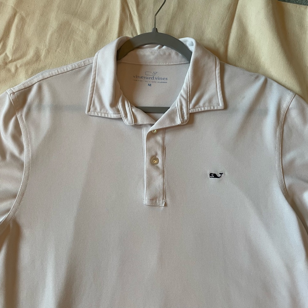Vineyard Vines Men’s White Polo Golf Shirt Medium